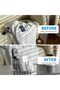 Remote Control Holder, Plastic Divided Organizer Bins With 4 Compartment Clear, Caddy for F - 5