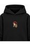 Naruto Sand Turtle Printed Black Children's Hooded Sweatshirt - 4