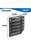 Gawerk 5-Tier Wall File Organizer Mesh Pocket Organizer with 5 Hooks, Hanging File Holder Wall Mount - 2