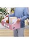 Collapsible Fabric Dog Toy Box and Storage Bin With Handle - Trapezoid Basket Chest Organizer for Pe - 3