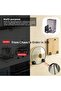 6 Pack Pot Lid Holders with Hook, Pot and Pan Hangers for Kitchen Inside Cabinet Wall Mount Rack Cab - 3
