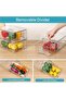 Topmart Stackable Drawer Storage, Clear Acrylic Drawer Organizers with Handles, Easy Assembly Containers for Freezer - 5