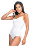 White Patterned Body Corset - 2