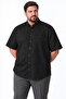 Large Size Men's Short Sleeve Shirt Linen Look 100% Cotton