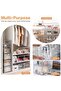 Delivera 3 Pack Stackable Plastic Storage Drawers, Transparent Storage Box Organizer with Extendable Drawer - 7