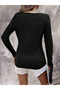 Women's Long Sleeve V-Neck Camisole Blouse - 3