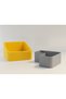 3D-Printed Pistachio Bowl - Dual-Chamber Shell Separator Serving Bowl - Yellow-Gray BX - 2