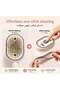 Rabos 2026 Upgrade Electric Spray Air Cushion Massage Comb, 5-in-1 Self-Cleaning Steam Brush for Hair, Anti-Tangle Gloss Detangling Air Cushion Brush for Dry Frizzy Long Short Women Hair(Beige) - 3