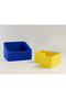 3D-Printed Pistachio Bowl - Dual-Chamber Shell Separator Serving Bowl - Blue and Yellow GEN01 - 2