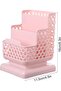 منظم أقلام للمكتب بثلاثة أقسام، تصميم مجوف، حامل أقلام - 5