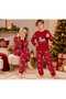 Girls and Boys Christmas Special Pattern Long Sleeve Winter Pajama Set - 2