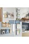 6 Pockets Wall File Holder Clear Acrylic Hanging File Organizer for Office and Home, Vertical - 3