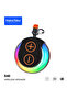 Haino Teko S40 Portable Wireless Bluetooth Speaker With Hifi Sound Quality Button Control and RGB Lighting Black