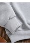 Women's Salt Brown Special Design Printed Comfortable Fit Crew Neck Gray Sweatshirt - 5