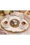 Set of 2 Large Gold Decorative Presentation Trays 48X38 / 36X27.5 cm – Thick Durable Plastic Tea Coffee Serving Tray – 5 Different Models - 5