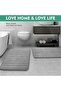 SKY-TOUCH 2 Pack Bathroom Rug Mat 50x80 cm, Memory Foam Bath Mat Non Slip,Soft & Comfortable Bath Ma - 7