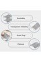 Bronkeper Clear Plastic Refrigerator Storage Organizer with Drawers and Strainer - Stackable Bins for Organizing Fruits and - 4