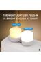 12 pcs USB Plug-in Night Lights, Round Mini Night Lights, Portable Night Lights, Soft Light Eye Prot - 3