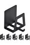 6 Pack Pot Lid Holders with Hook, Pot and Pan Hangers for Kitchen Inside Cabinet Wall Mount Rack Cab