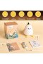 Smile Pear-Shape Silicone Night Light Pear Shape with 7 Color Changing, Warm Light USB Charging Mini - 7