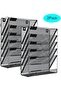 2 Pack Desk File Organizer 6-Tier Mesh Hanging Wall File Organizer Vertical Holder Rack for Off - 2