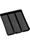 Classic 3-Compartment Plastic Utensil Tray for Drawers, Multipurpose Storage Tray Drawer O