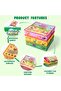 Billeeit 3 Pack Sand Box Sensory Bins with Zipper Lid & Carry Handle - 6