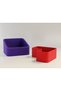 3D-Printed Pistachio Bowl - Dual-Chambered Shell Separator Serving Bowl - Purple and Red HB006 - 2