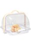 Bread Storage Box, Clear Bread Boxes for Kitchen Countertop, Bread Basket with Handle for Kitchen, Muffins, Bread Rolls, and Breads