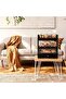 3-Tier Bamboo Bread Box with Fruit Basket for Kitchen Countertop, Black - 5