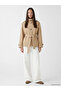 Belted Oversize Women's Trench Coat - 2
