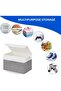 Lanngfus Fabric Storage Box with Lid and Handles, Foldable Closet Organizer for Clothes - Dustproof, Storage Bin - 7