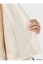 Özmarka New Season Ecru Stand Collar Double Breasted Women's Trench Coat - 5