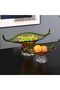 Fruit Storage Basket Transparent Glass Fruit Bowl Tabletop Decorative Fruit Basket Home Kitchen Countertop Decoration - 7