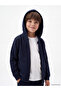 Vizyon New Season Navy Blue Boys' Zippered Sweatshirt - 2