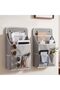 banapoy 2 Pack Wall Hanging Storage Bags with 4 Hooks (Hanging Storage Bag) - 2