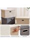 Foldable Storage Boxes with Lids, Fabric Storage Box with Handle for Clothes, Quilts, Blankets, Closet Organizer C - 6