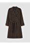 Double-Breasted Collar Belted Women's Trench Coat - 5