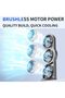 Desk Fan, USB Rechargeable Portable 3 Head Fan with Multiple Speed Settings and Light for Study Work - 6