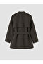Lcwaikiki Classic Double-Breasted Collar Belted Women's Trench Coat - 5