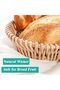 Natural Wicker Bread Basket Handmade Woven Fruit Basket Serving Bread Basket Wicker Display Basket S - 6