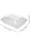 Ousolid Rectangular Lid Woven Food Serving Basket, Bread and Fruit Storage Tray for Kitchen Table, Design - 2