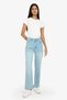 G2215Axnm28 Blue Comfort Straight Regular Waist Ankle Length Jean Washable Trousers