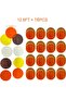 205Ft Fall Party Decorations Big Circle Dots Backdrop Garland Orange Brown Yellow Beige Tissue Paper - 2