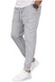Set of 3 Unisex Ribbed Sweatpants Regular Black Gray Navy Blue Color Sports Sweatpants - 6