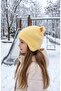 4-7 Years Old Girls' Soft Textured Beanie with Ear Protection - 2