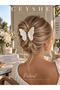 Pinterest Acrylic Large White Butterfly Shiny Claw Clip Durable Hairpin Color Changing Hair Clip - 3