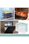 4-Layer Stackable Cookie Airtight Storage Containers with Lids, Portable Plastic Cookie Storage Case - 5