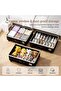 2 Pack Underbed Storage Boxes with Wheels, Foldable Blanket Storage Bags with Zippers and Reinforced - 3