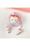hello kitty style charging Cable Protector Set, Anti-Break Cable Saver Case, Compatible for iPhone 25W charger - 3